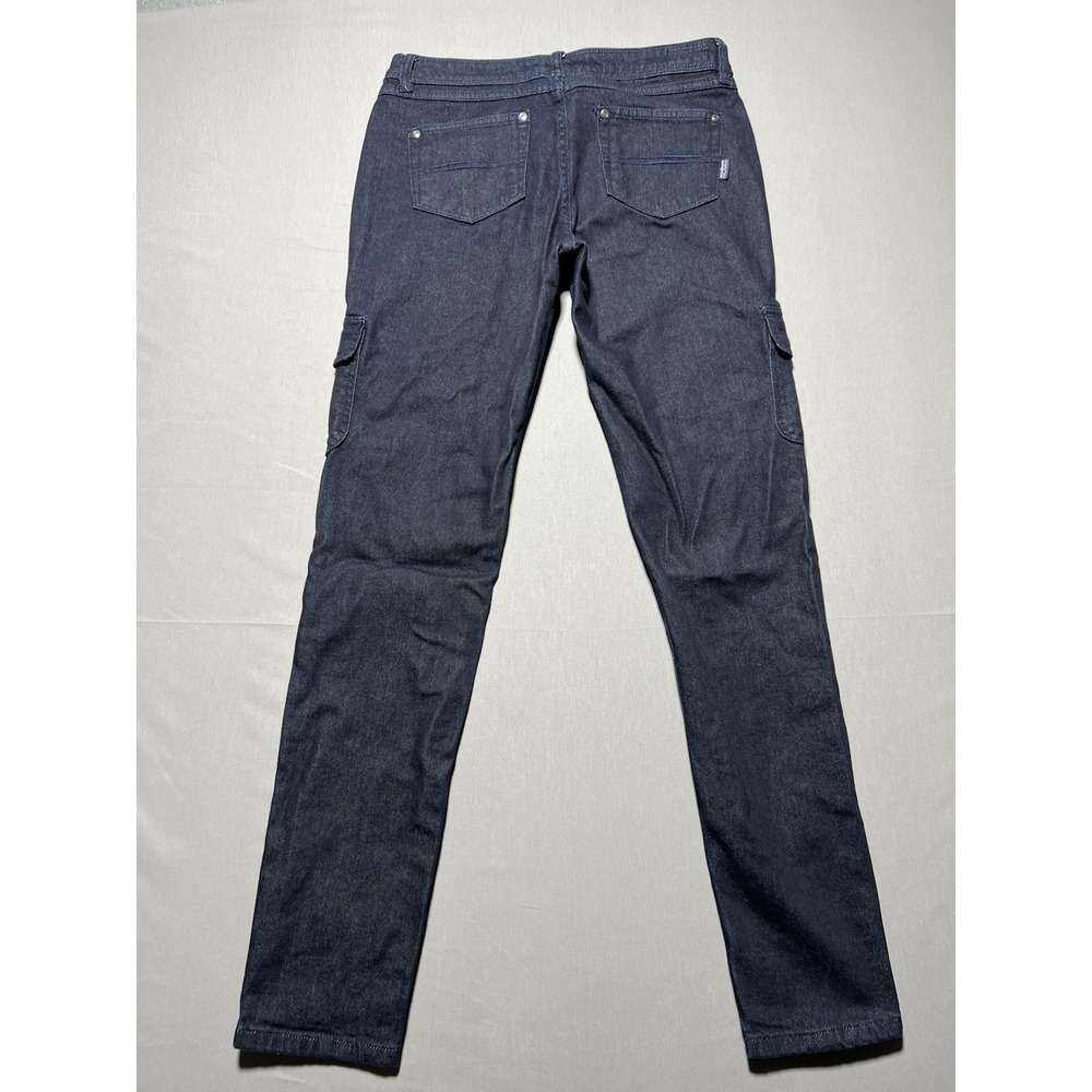 Patagonia Women's Sz 29 Dark Wash Low Rise Iron Clad Denim Cargo Jeans - Picture 2 of 16